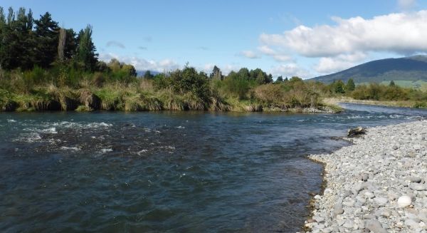 .The breakthrough and new pool at the right hand fork below the lower bridge pool.
