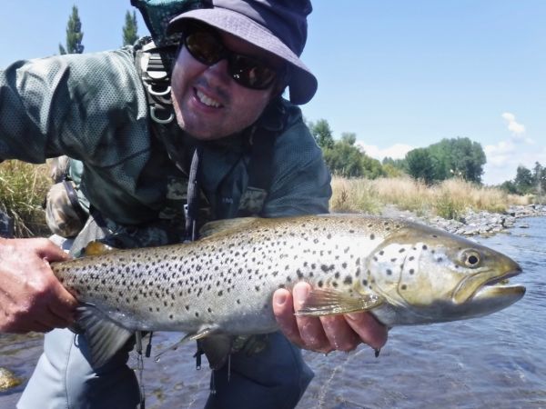 Francis is a regular visitor from Whanganui and this brown made the trip worthwhile.
