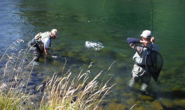 Grant getting some underwater footage for the web-site.