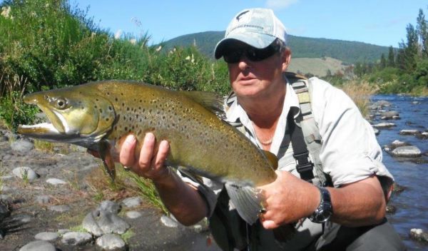 Glenn with another great fish from the middle river.