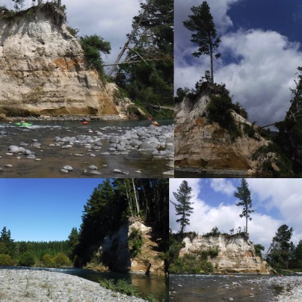 Bottom left the Cliff Pool just a few years ago. The other shots we're taken on Saturday.