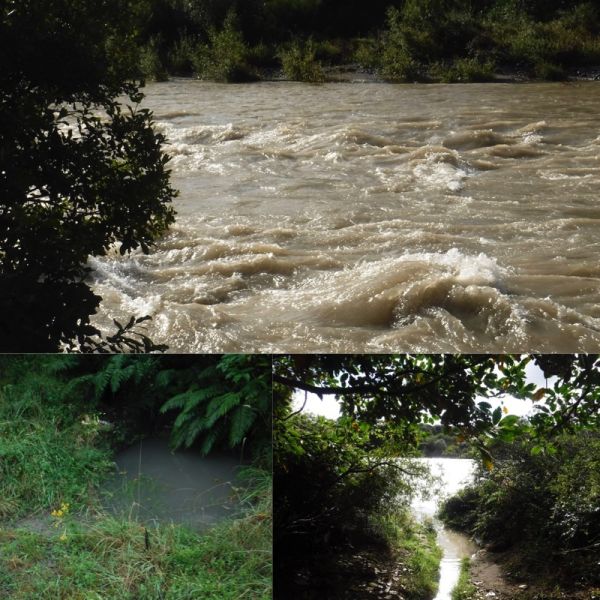 .Most of the track that runs along Mill Race to the TRB of the Stag had gone before this latest flood and with the ground sodden and unstable it won't take much to remove whats left of it.