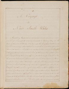 A page from William Bradley's journal.